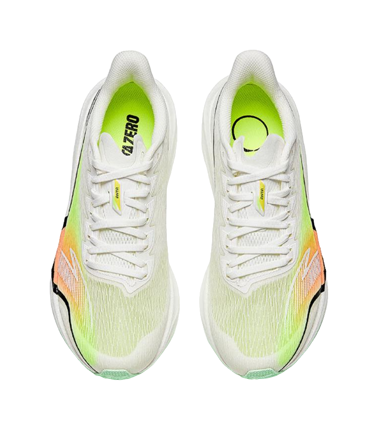 Anta Horsepower 5.0 Cushioning Wear-Resistant Rebound Low-Top Training Running Shoes Men's White Yellow Orange 