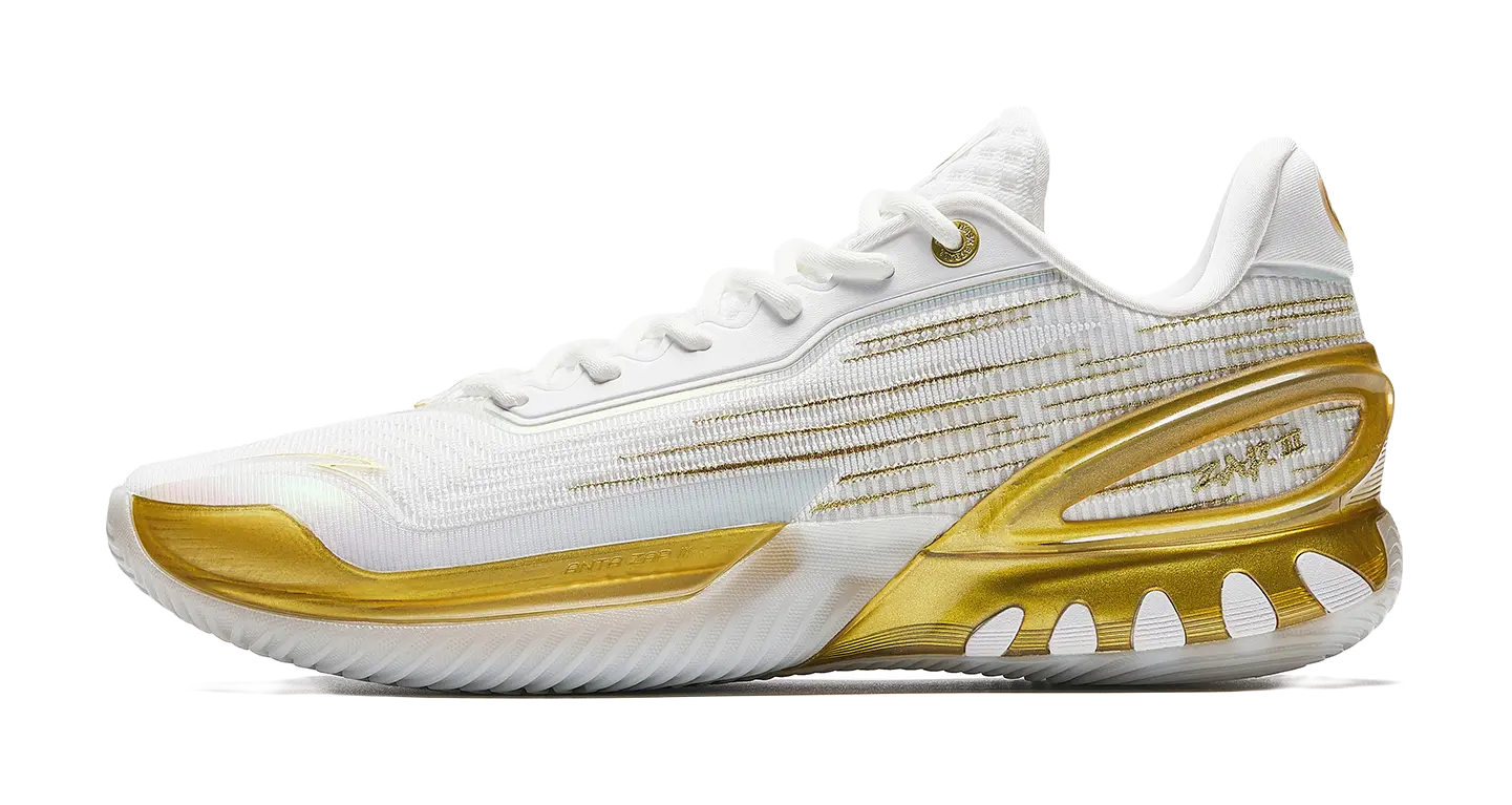 Anta Instant ZAP 3 "Glory Champion" - Basketball Shoes White Gold  VJSNEAKER