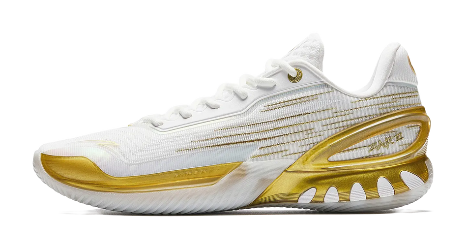 Anta Instant ZAP 3 "Glory Champion" - Basketball Shoes White Gold  VJSNEAKER