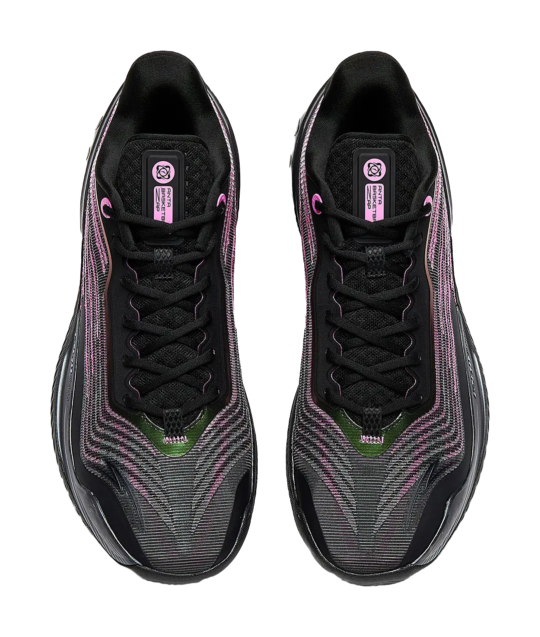 Anta Instant ZAP 3 "Neon Shadow" - Basketball Shoes Black Pink Donte DiVincenzo  VJSNEAKER