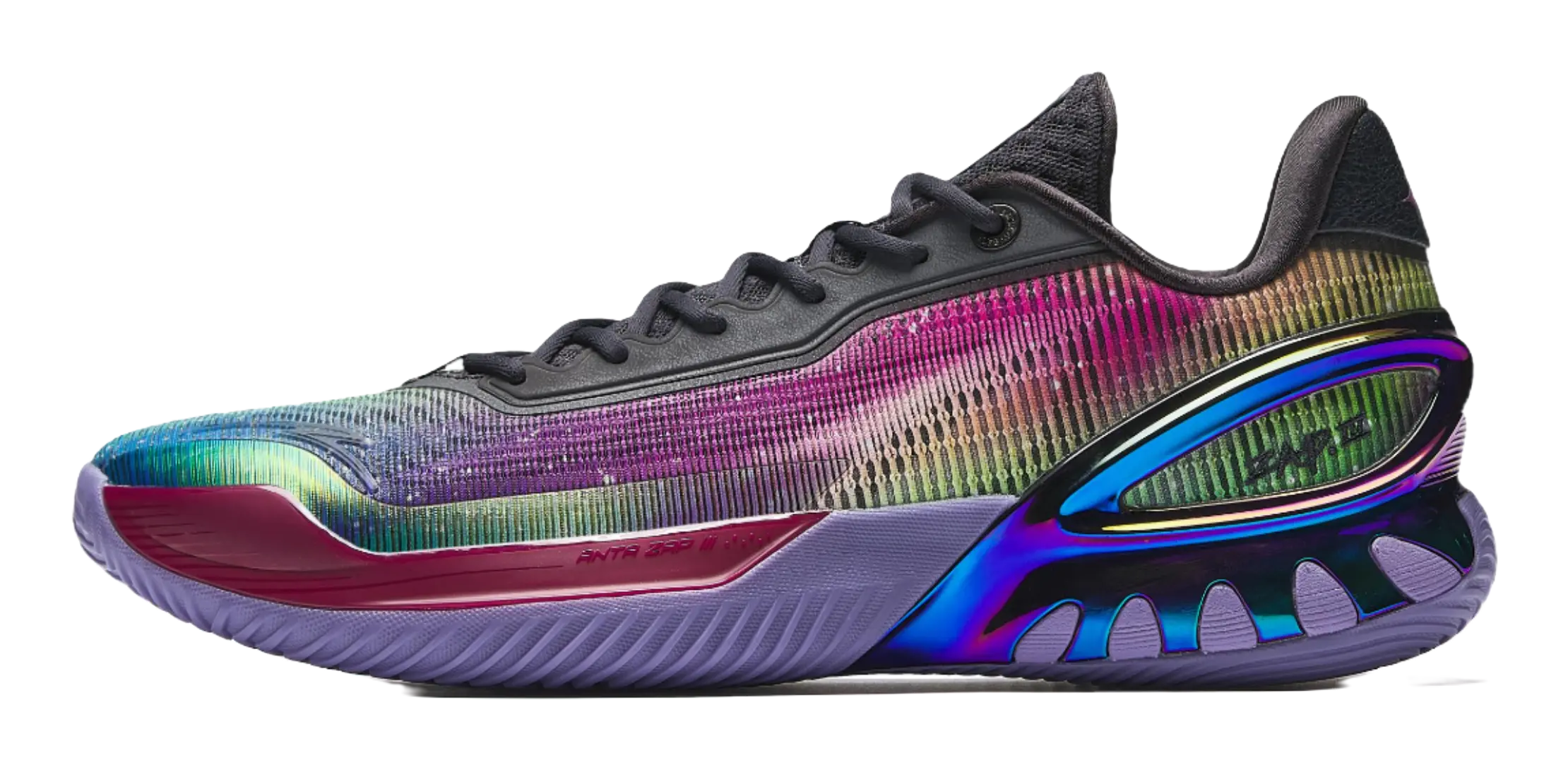 Anta Instant Zap 3 Aurora - Basketball Shoes Gray White Red  VJSNEAKER