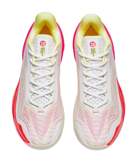 Anta Instant Zap 3 Peach Ice Tea - Men's Low-Top Basketball Shoes White Pink Orange  VJSNEAKER