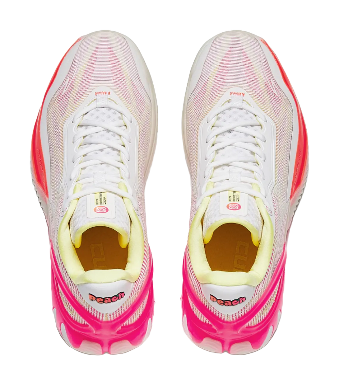 Anta Instant Zap 3 Peach Ice Tea - Men's Low-Top Basketball Shoes White Pink Orange  VJSNEAKER
