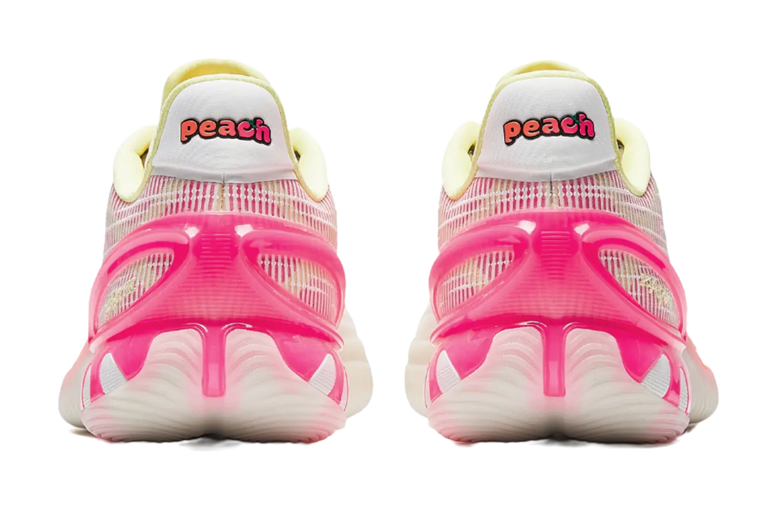 Anta Instant Zap 3 Peach Ice Tea - Men's Low-Top Basketball Shoes White Pink Orange  VJSNEAKER