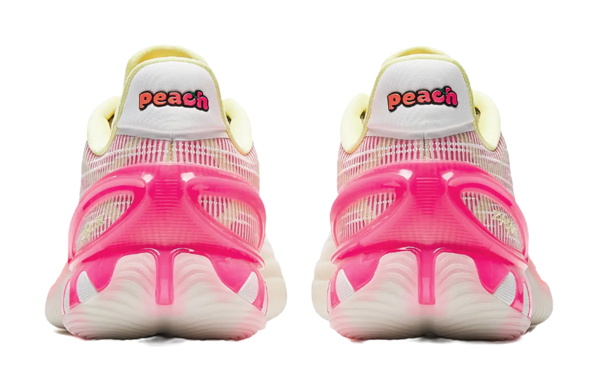 Anta Instant Zap 3 Peach Ice Tea - Men's Low-Top Basketball Shoes White Pink Orange  VJSNEAKER