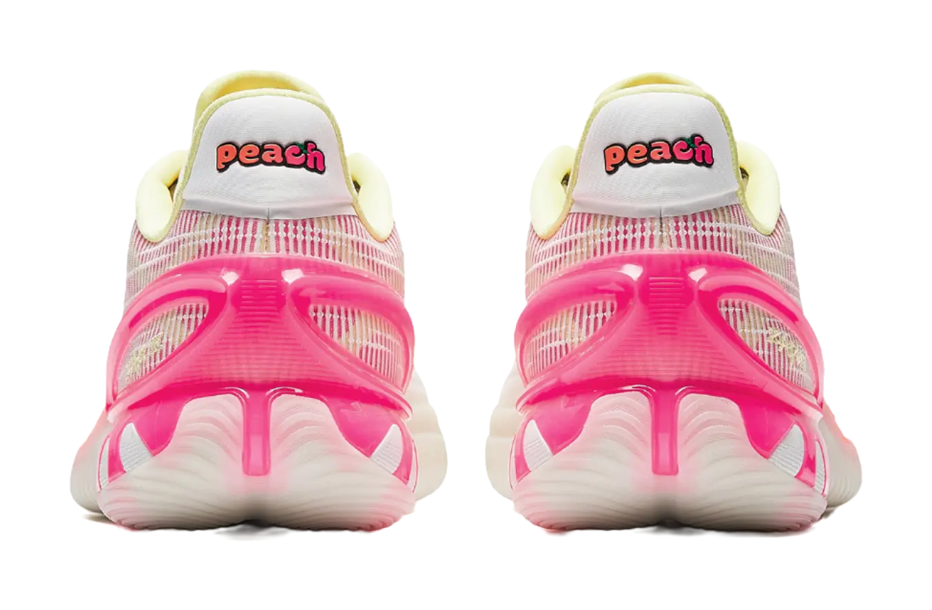 Anta Instant Zap 3 Peach Ice Tea - Men's Low-Top Basketball Shoes White Pink Orange  VJSNEAKER