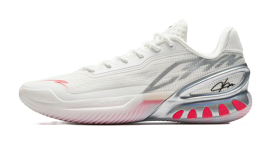 Anta Instant Zap 3 Team China - Basketball Shoes White Red  VJSNEAKER
