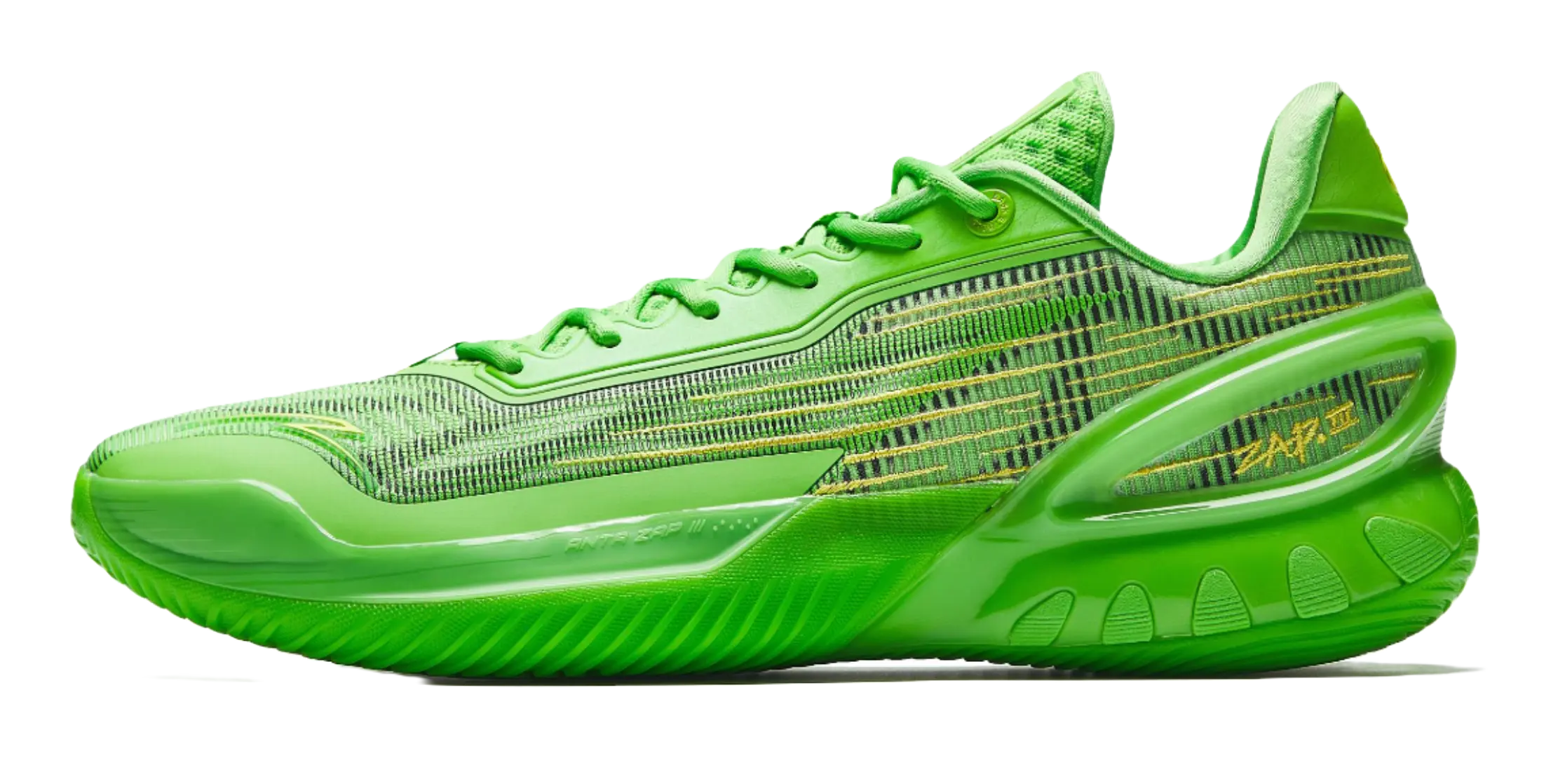 Anta Instant Zap 3 'Green Snake' - Men's Basketball Shoes Green Gold  VJSNEAKER