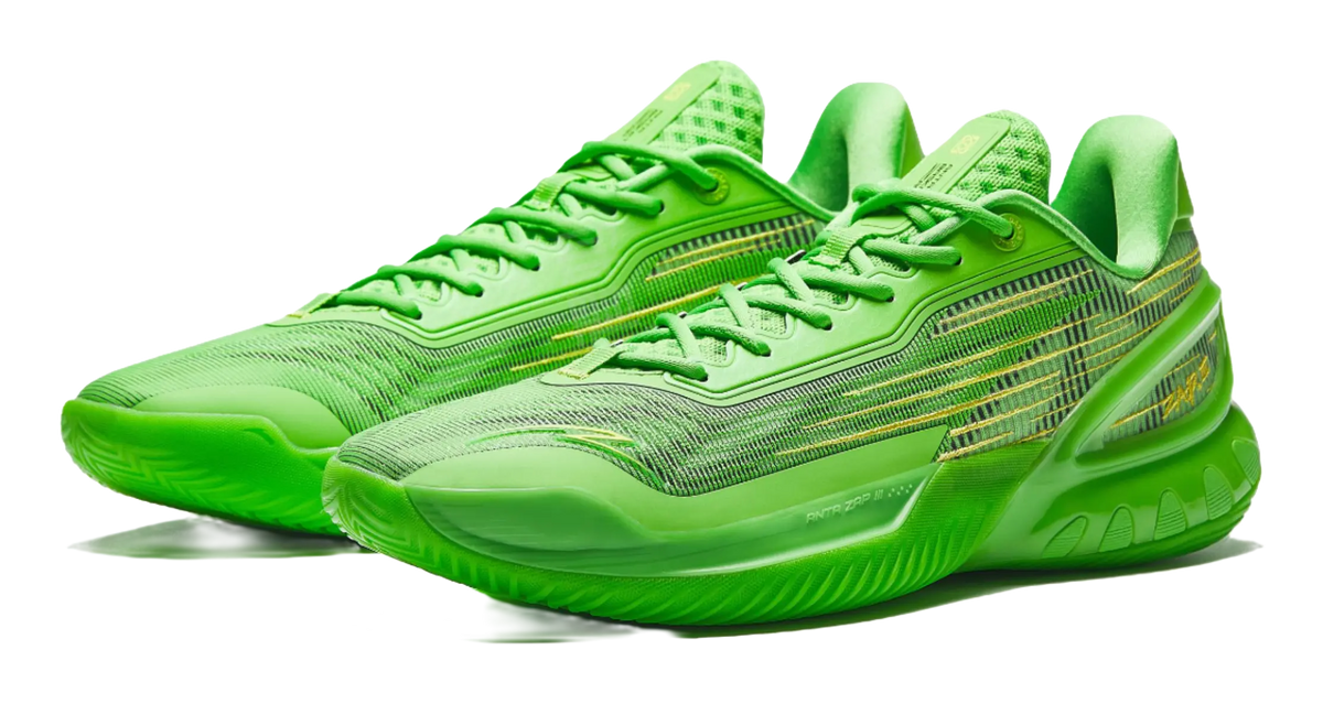 Anta Instant Zap 3 'Green Snake' - Men's Basketball Shoes Green Gold  VJSNEAKER