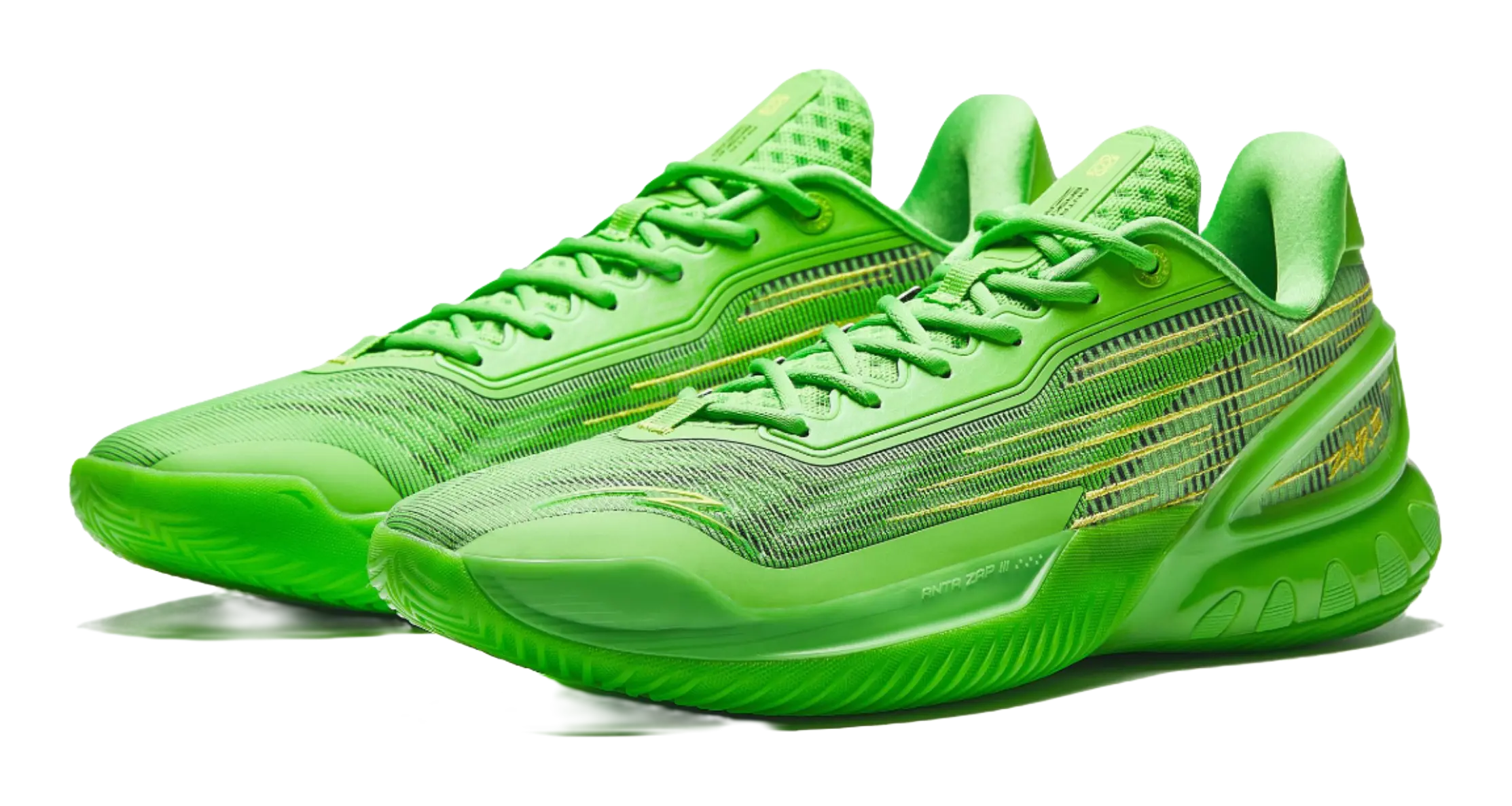 Anta Instant Zap 3 'Green Snake' - Men's Basketball Shoes Green Gold  VJSNEAKER