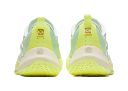 Anta Instantaneous 1 Cushioning Wear-Resistant Low-Top Basketball Shoes Mens White Yellow Green  vjsneaker.com