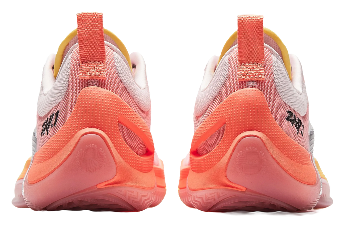 Anta Instantaneous 1 Honey Peach Low top Basketball Shoes Mens Pink  vjsneaker.com