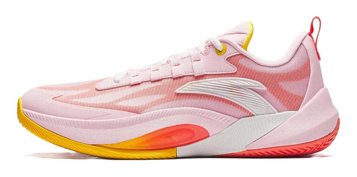 Anta Instantaneous 1 TD Honey Peach Cushioning, Wear Resistant Low top Basketball Shoes Mens Pink  vjsneaker.com