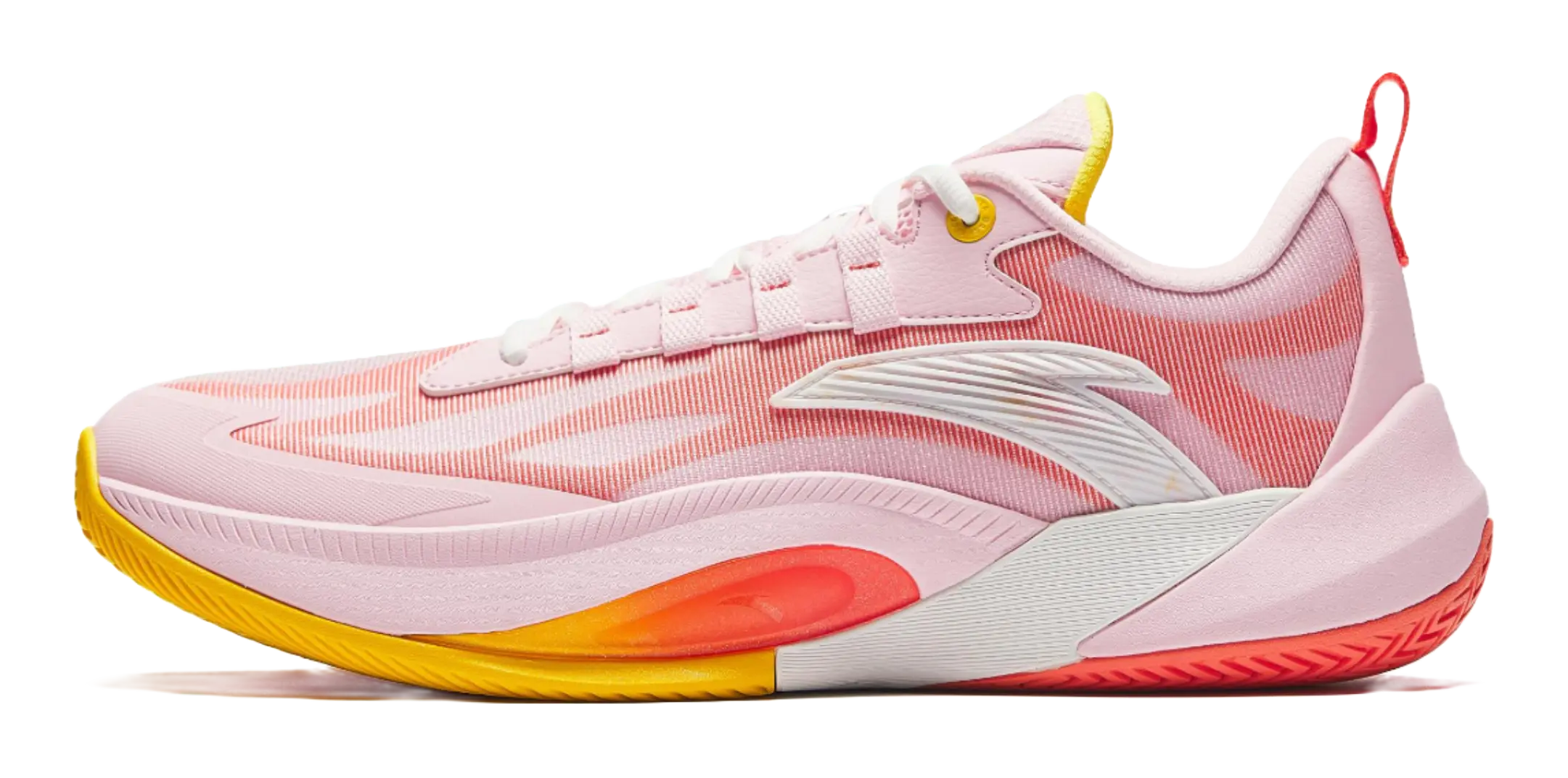 Anta Instantaneous 1 TD Honey Peach Cushioning, Wear Resistant Low top Basketball Shoes Mens Pink  vjsneaker.com
