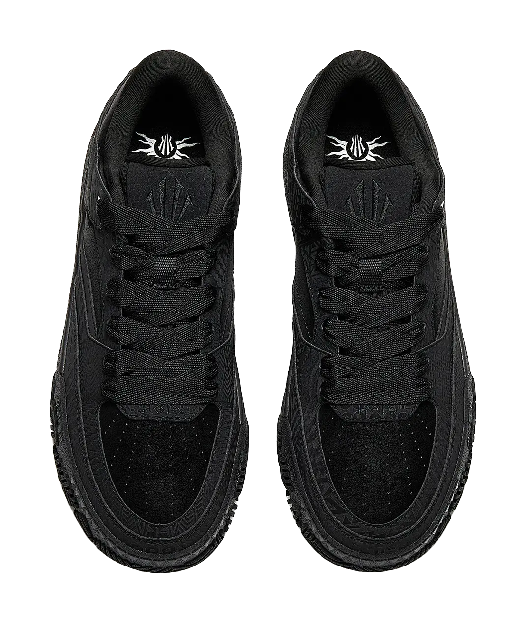 Anta Irving Password Collection Height Increasing Abrasion Resistant Lightweight Skateboard Shoes Men's Basic Black 