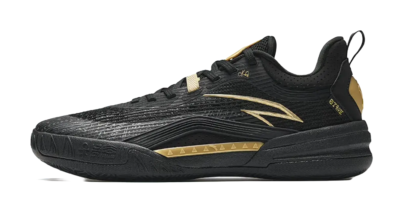 Anta KAI 1 TEAM "Black Gold" Basketball Shoes Mens  vjsneaker.com
