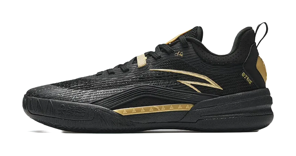 Anta KAI 1 TEAM "Black Gold" Basketball Shoes Mens  vjsneaker.com