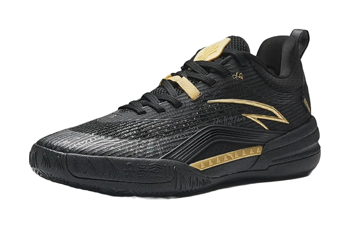 Anta KAI 1 TEAM "Black Gold" Basketball Shoes Mens  vjsneaker.com