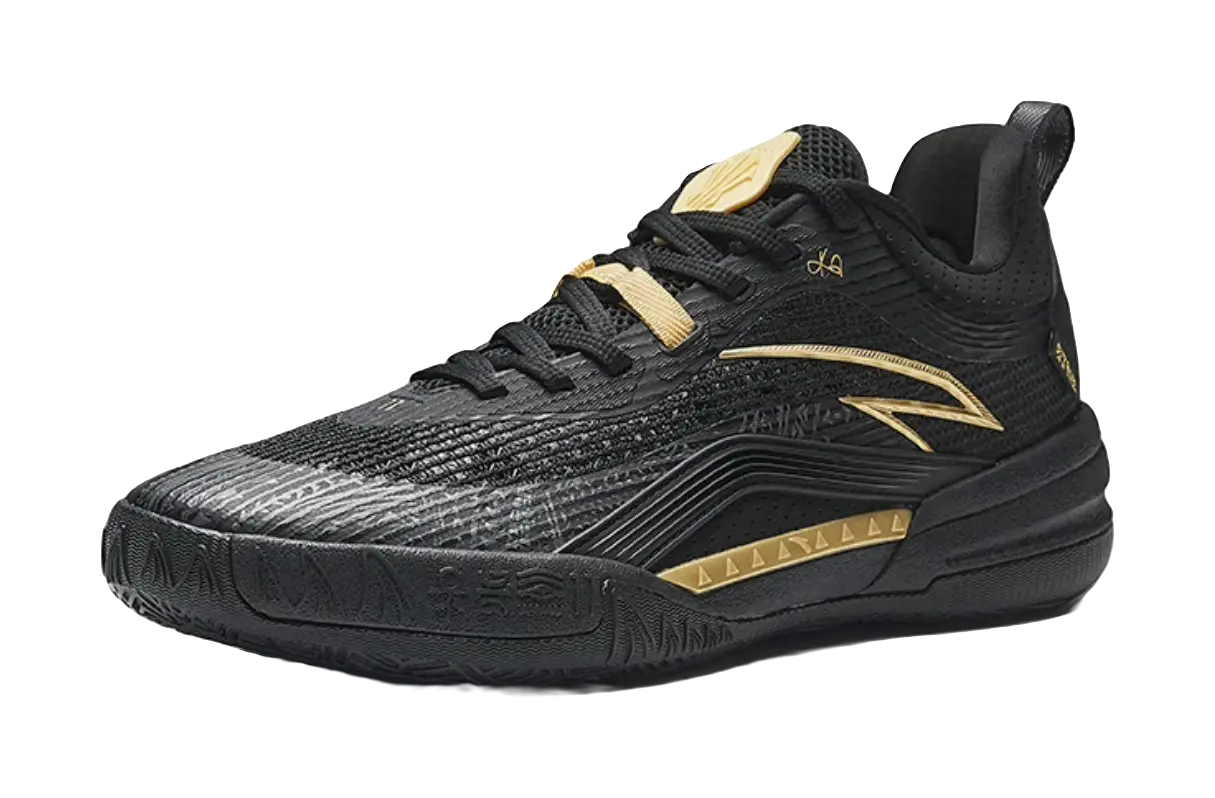 Anta KAI 1 TEAM "Black Gold" Basketball Shoes Mens  vjsneaker.com