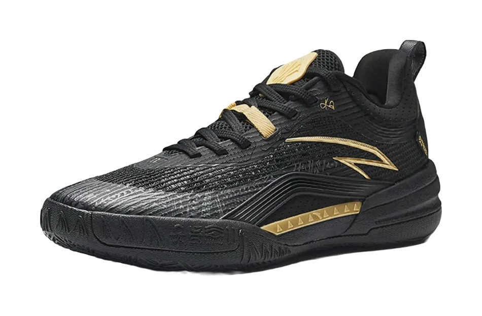Anta KAI 1 TEAM "Black Gold" Basketball Shoes Mens  vjsneaker.com