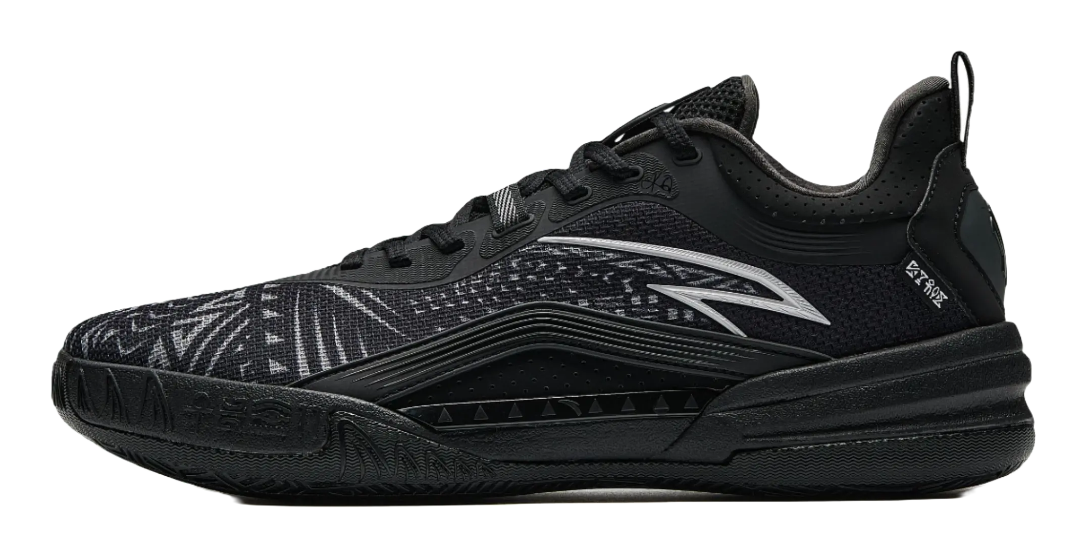 Anta KAI 1 TEAM "Black Knight" Basketball Shoes Mens Black Gray  vjsneaker.com