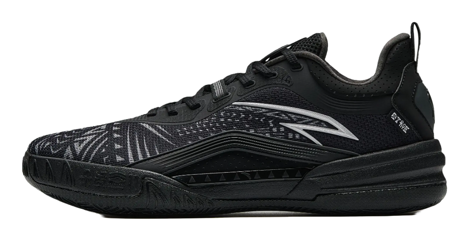 Anta KAI 1 TEAM "Black Knight" Basketball Shoes Mens Black Gray  vjsneaker.com