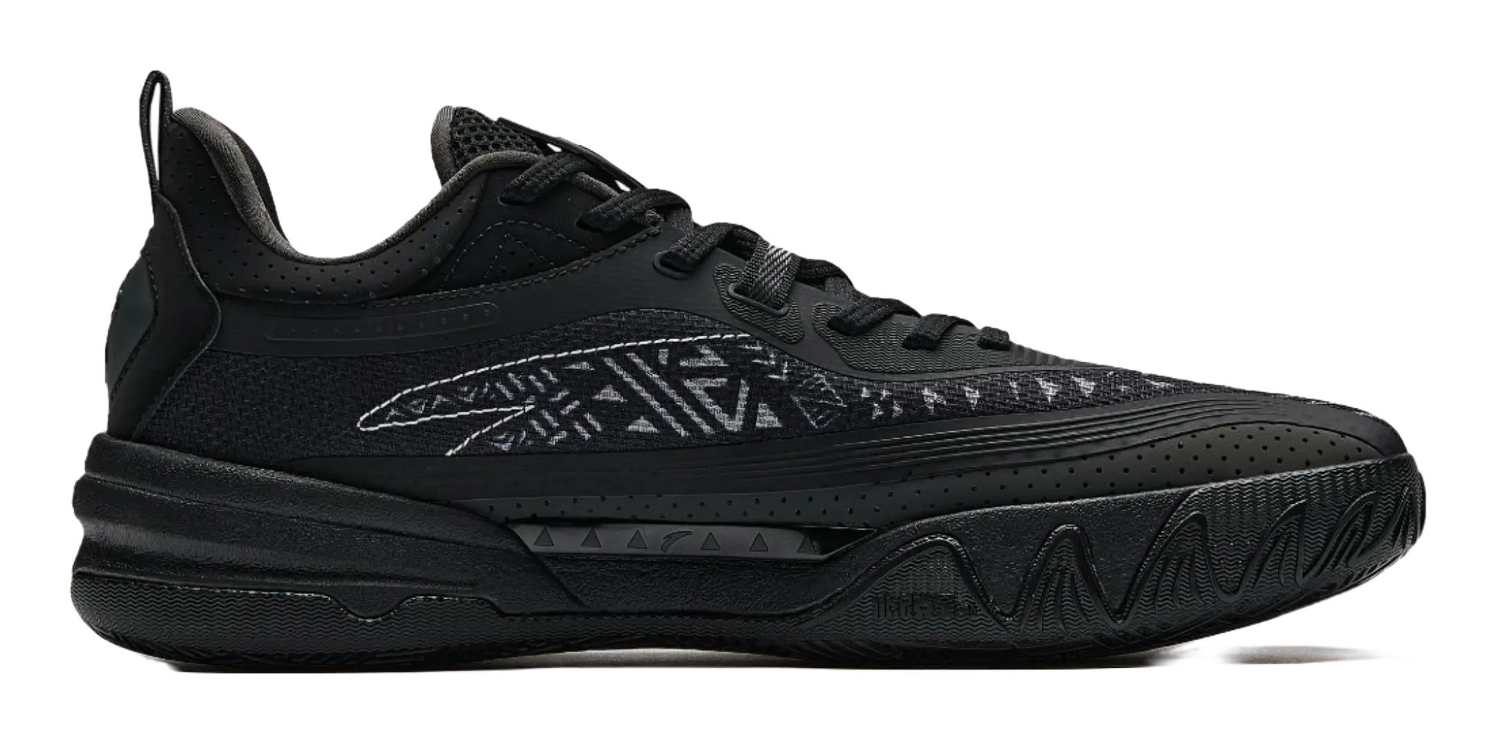 Anta KAI 1 TEAM "Black Knight" Basketball Shoes Mens Black Gray  vjsneaker.com