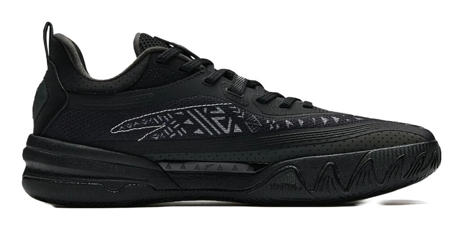 Anta KAI 1 TEAM "Black Knight" Basketball Shoes Mens Black Gray  vjsneaker.com