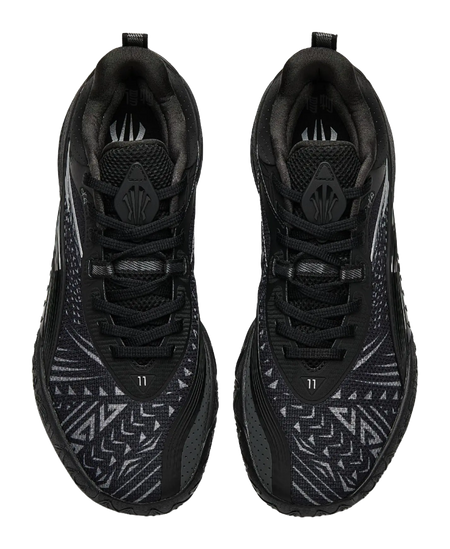 Anta KAI 1 TEAM "Black Knight" Basketball Shoes Mens Black Gray  vjsneaker.com