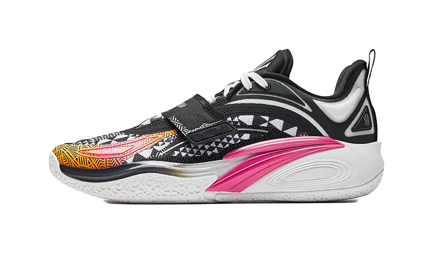 Anta KAI 1 "Enlightened Warrior"Basketball Shoes Mens Mismatched Black White  vjsneaker.com