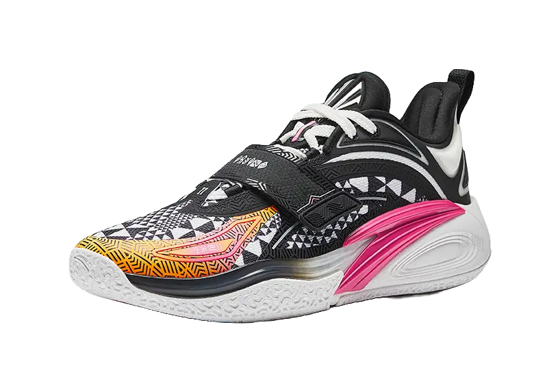 Anta KAI 1 "Enlightened Warrior"Basketball Shoes Mens Mismatched Black White  vjsneaker.com