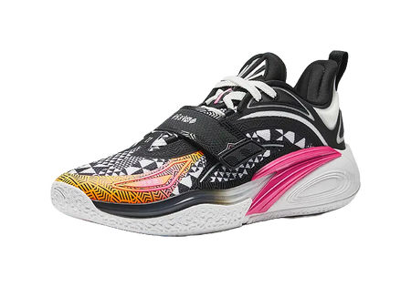 Anta KAI 1 "Enlightened Warrior"Basketball Shoes Mens Mismatched Black White  vjsneaker.com