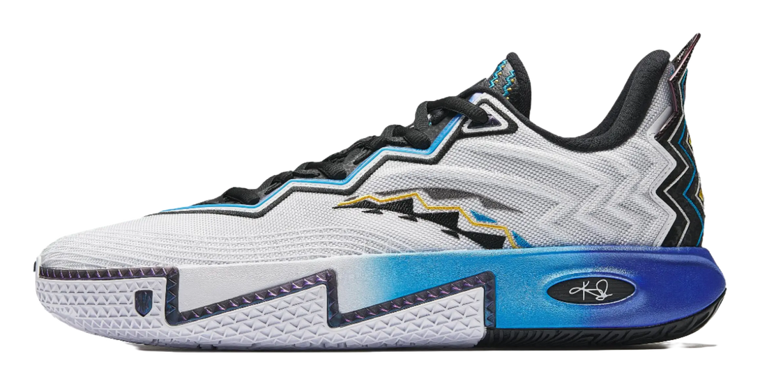 Anta KAI 2 Cushioning, Abrasion Resistant, And Resilient Properties Low Top Basketball Shoes Mens White Black Blue 