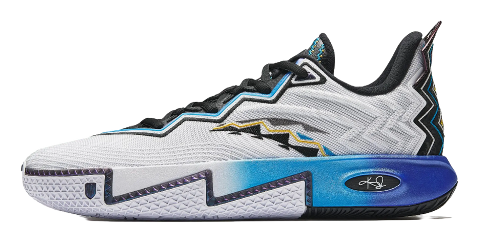 Anta KAI 2 Cushioning, Abrasion Resistant, And Resilient Properties Low Top Basketball Shoes Mens White Black Blue 
