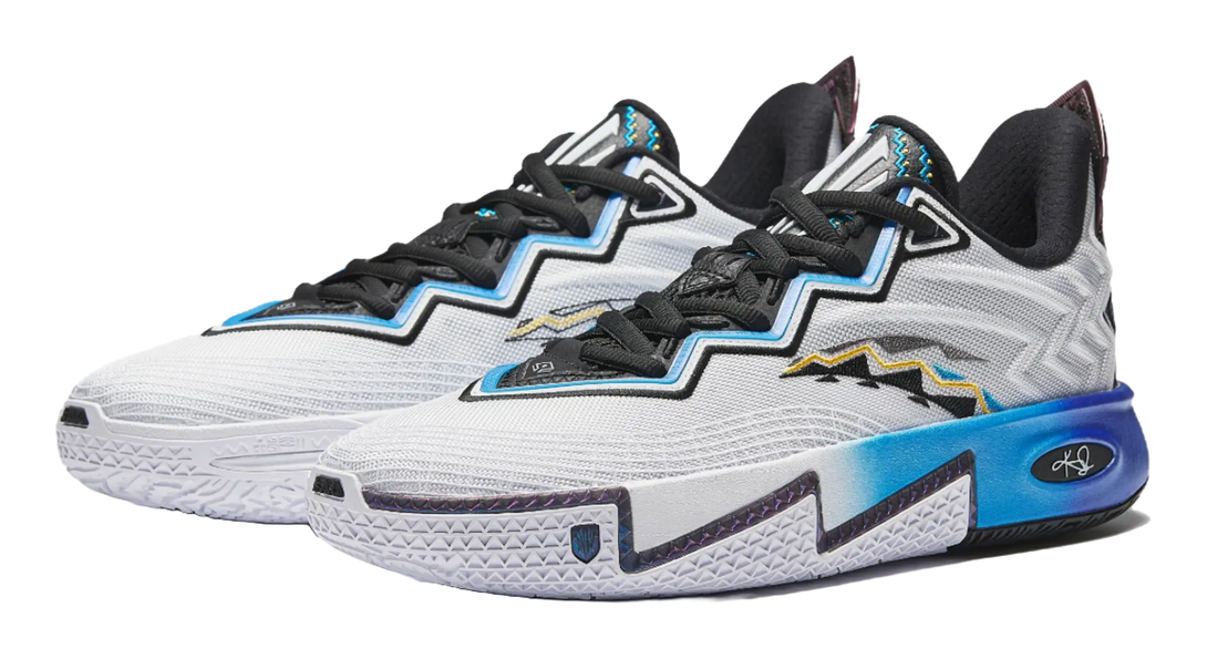 Anta KAI 2 Cushioning, Abrasion Resistant, And Resilient Properties Low Top Basketball Shoes Mens White Black Blue 