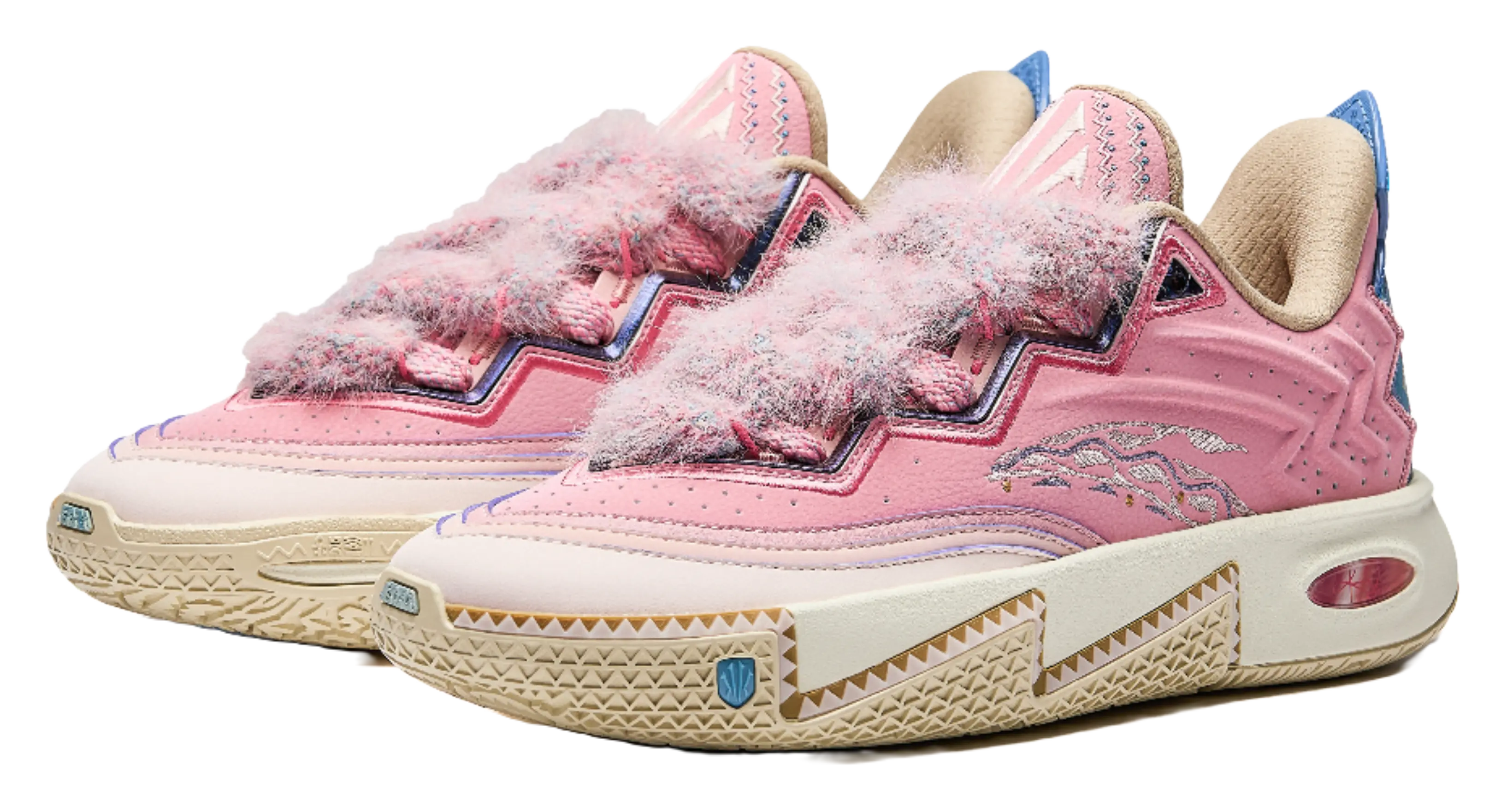 Anta KAI 2 Kyrie Irving 2 - Little Princess Basketball Shoes for Men Coffee Tea Red 