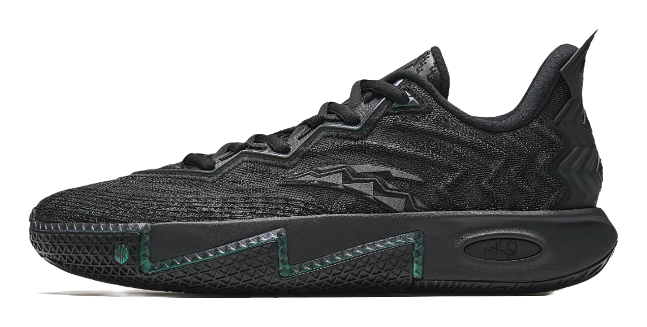 Anta KAI 2 "Triple Black" Basketball Shoes Mens  vjsneaker.com