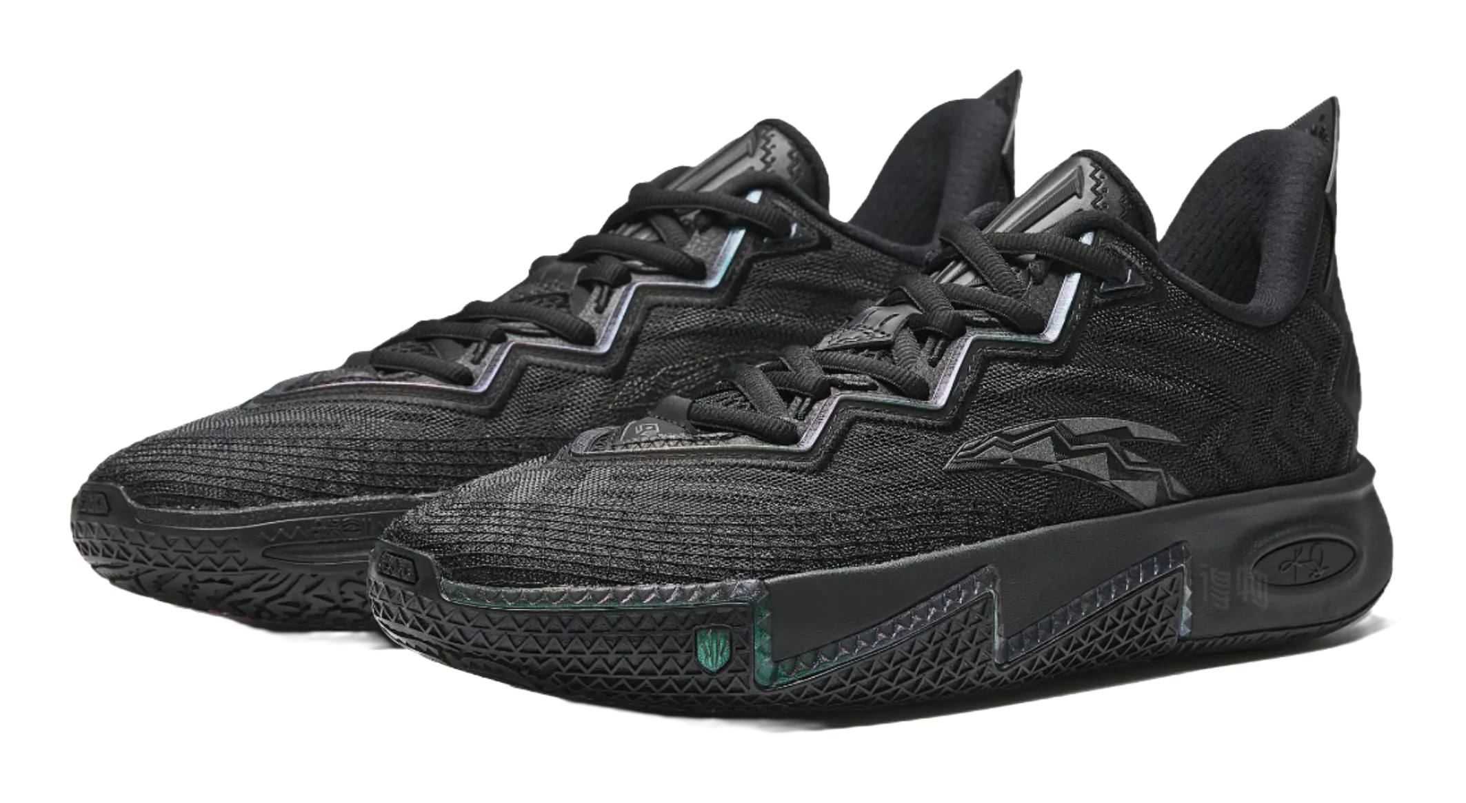 Anta KAI 2 "Triple Black" Basketball Shoes Mens  vjsneaker.com