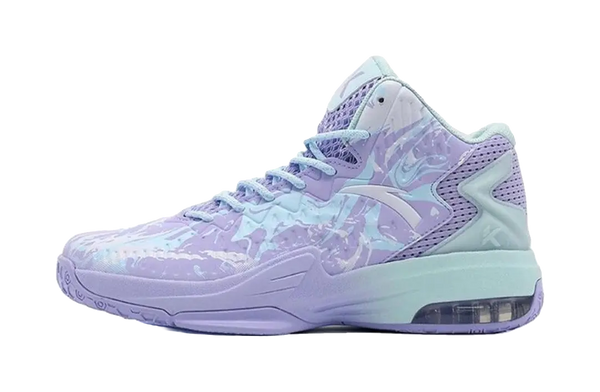 Anta KT3 KT Team Shock Absorbers Slip Resistant Abrasion Resistant High top Basketball Shoes Mens Purple Blue 