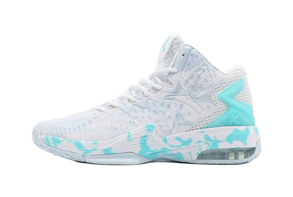 Anta KT3 Thompson Team Cushioning Anti-Slip And Wear-Resistant High-Top Basketball Shoes White Blue 