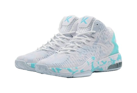 Anta KT3 Thompson Team Cushioning Anti-Slip And Wear-Resistant High-Top Basketball Shoes White Blue 