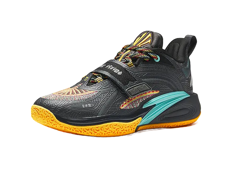 Anta Kids KAI 1 Fluorescent Mango Orange Childrens Basketball Shoes  vjsneaker.com