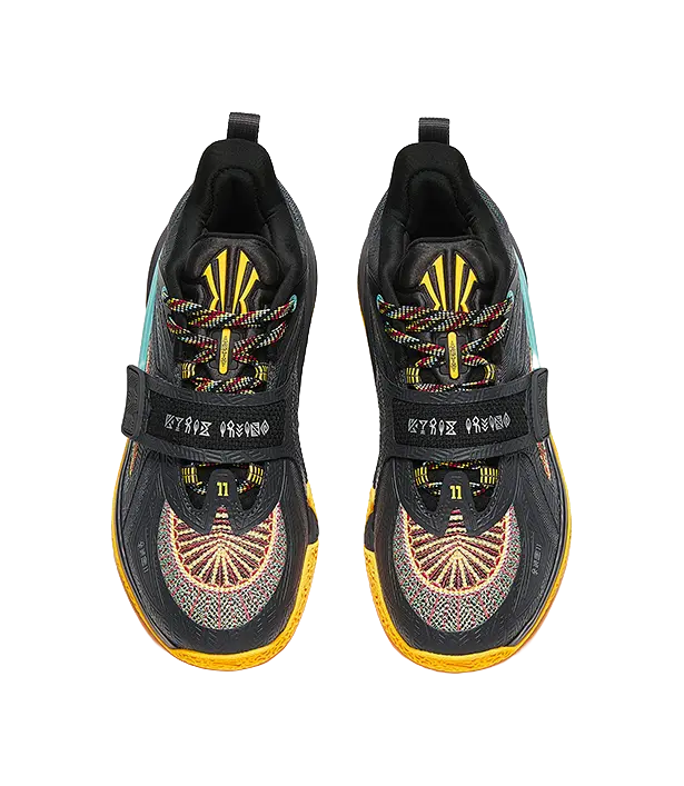 Anta Kids KAI 1 Fluorescent Mango Orange Childrens Basketball Shoes  vjsneaker.com