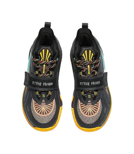 Anta Kids KAI 1 Fluorescent Mango Orange Childrens Basketball Shoes  vjsneaker.com