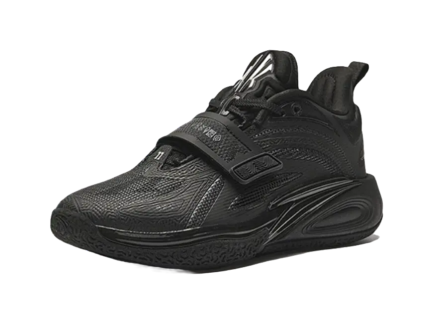 Anta Kids KAI 1 "Black Warrior" Childrens Basketball Shoes Black Unisex  vjsneaker.com