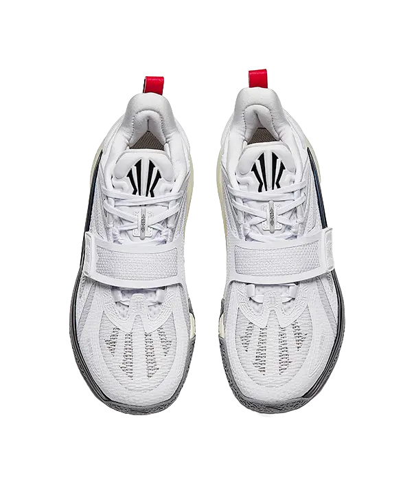 Anta Kids KAI 1  "White Silver" Childrens Basketball Shoes White  vjsneaker.com