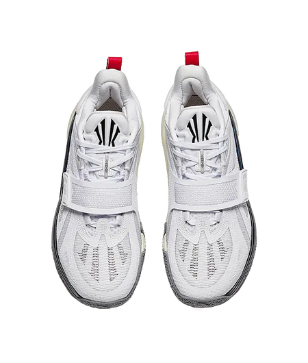 Anta Kids KAI 1  "White Silver" Childrens Basketball Shoes White  vjsneaker.com