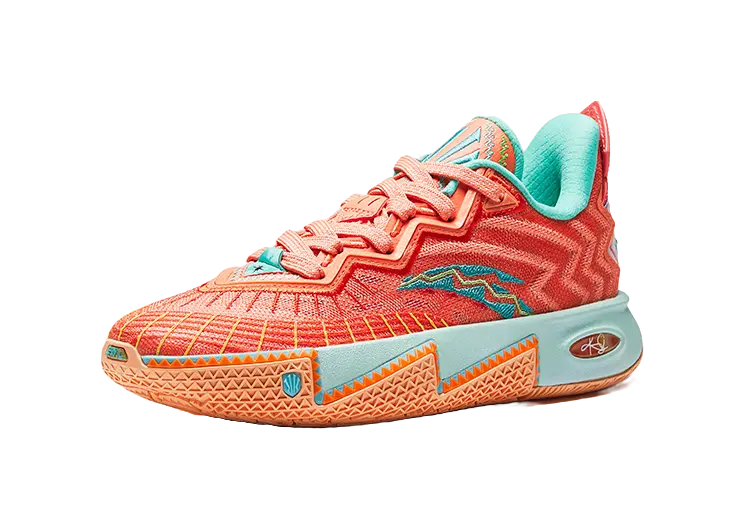 Anta Kids KAI 2 "Azurie" Childrens Basketball Shoes Orange Teenagers  vjsneaker.com