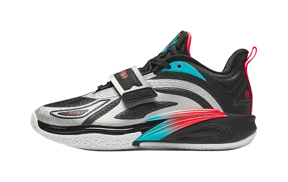 Anta Kids' KAI 1 Kyrie Irving "Attack Kaleidoscope" - Youth Edition Basketball Shoes Black  vjsneaker.com