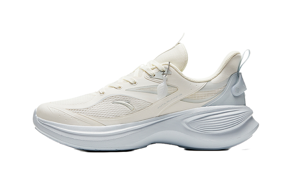 Anta Leaf 3.0 Waterproof And Breathable Height Increasing Low top Sprint Running Shoes Women's White Gray 